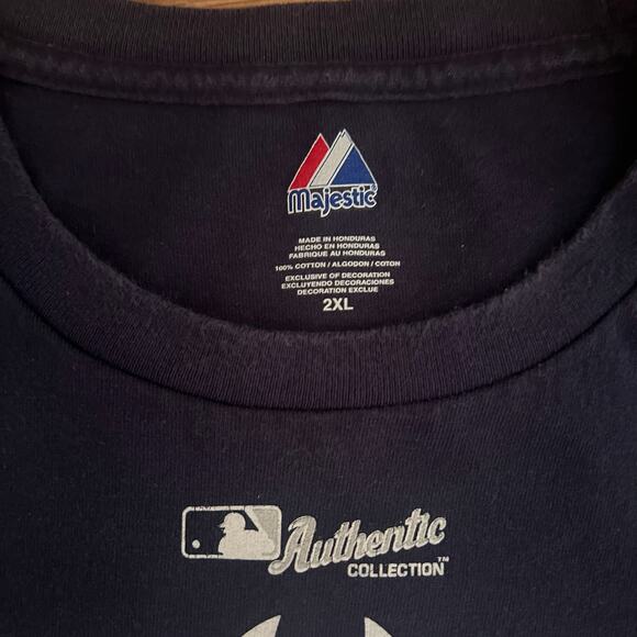 Yankees 2009 Champions Shirt XXL/2XL Majestic MLB World Series Graphic Tee Navy - Picture 5 of 6
